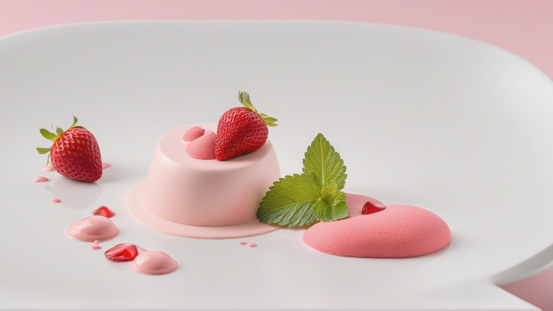 mousse con fragole
